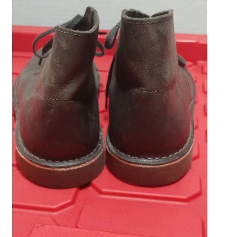 Clarks Mens Desert Boots Dark Brown Leather Chukka Ankle Lace Up Size 10.5 M